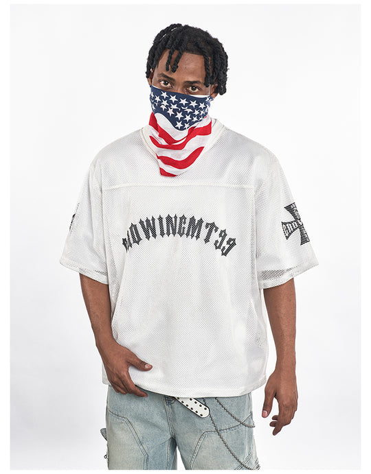 F3F Select Cross Print Mesh Jersey | Face 3 Face