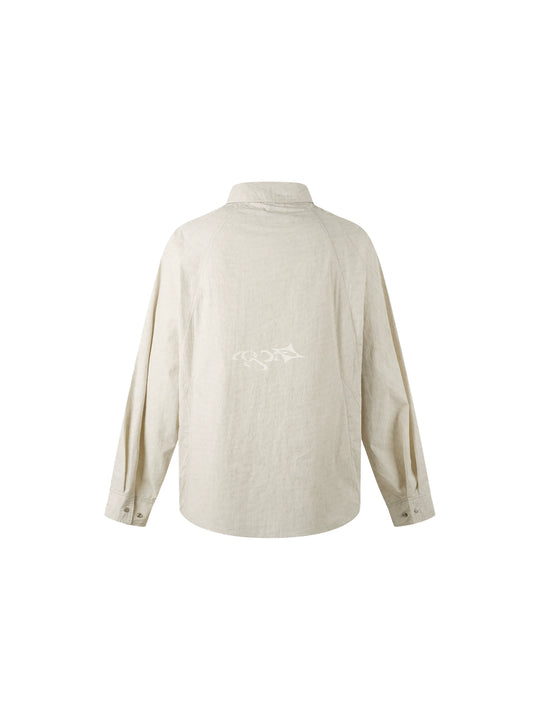 1807 Faded Patchwork Long Sleeve Shirt | Face 3 Face