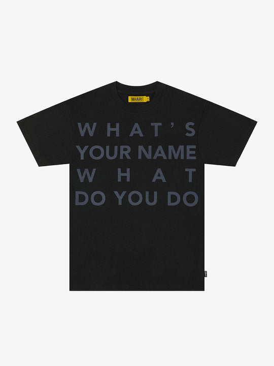 MHARF WHAT'S YOUR NAME Vintage Print Tee | Face 3 Face