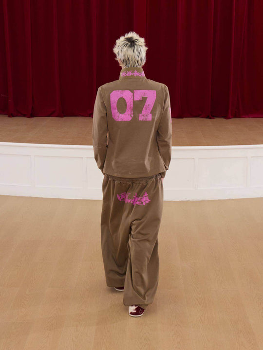 KARMANISTIC Embroidered Printed Baggy Sweatpants | Face 3 Face