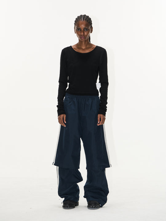 BLIND NO PLAN Double-Layer Color-Blocking Patchwork Sports Pants | Face 3 Face