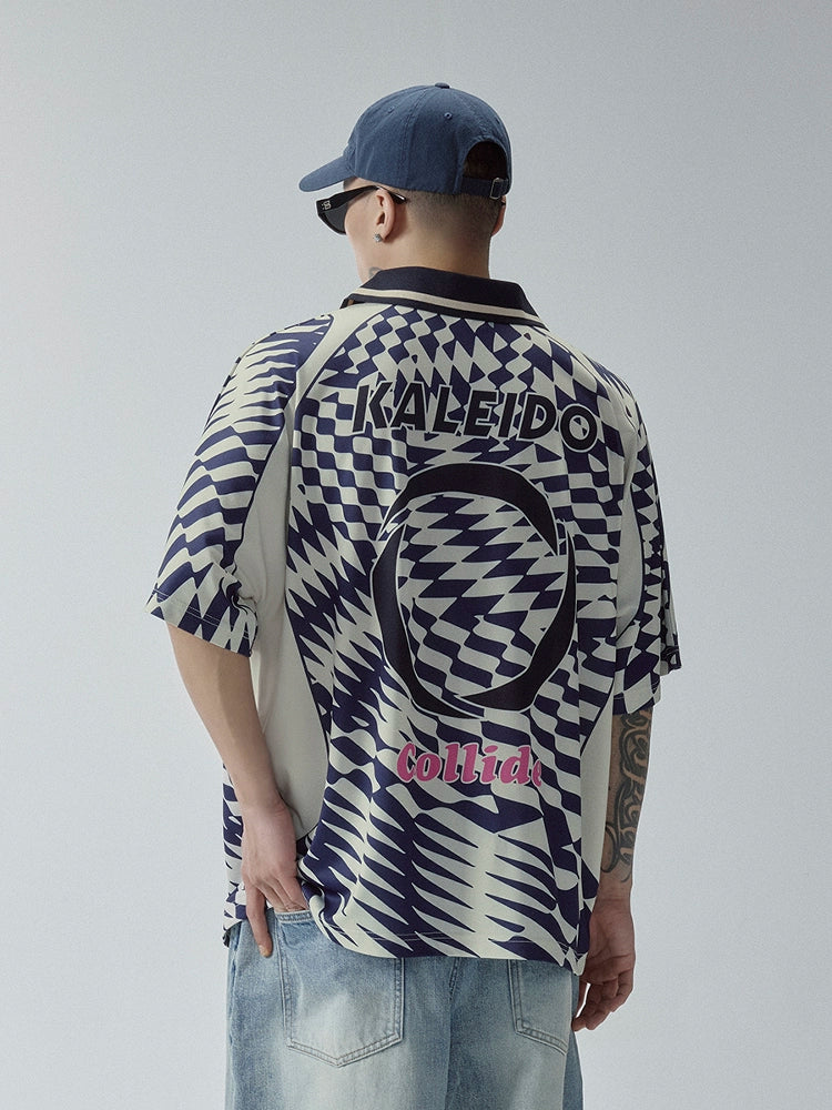 F2CE Vortex Plaid Soccer Polo Jersey Shirt | Face 3 Face