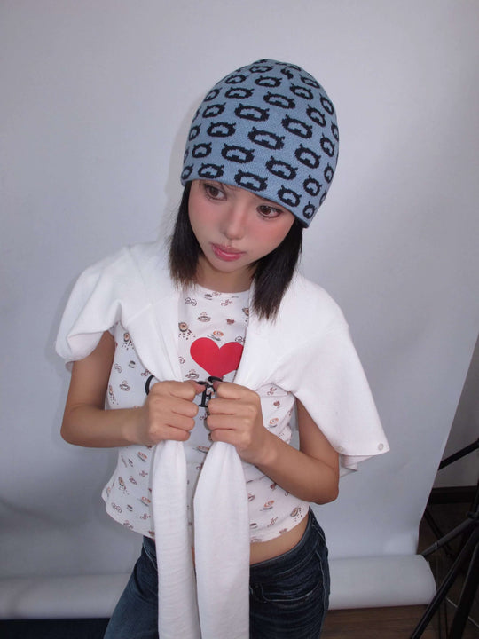 EVILKNIGHT(EK) Devil's House Reversible Beanie | Face 3 Face