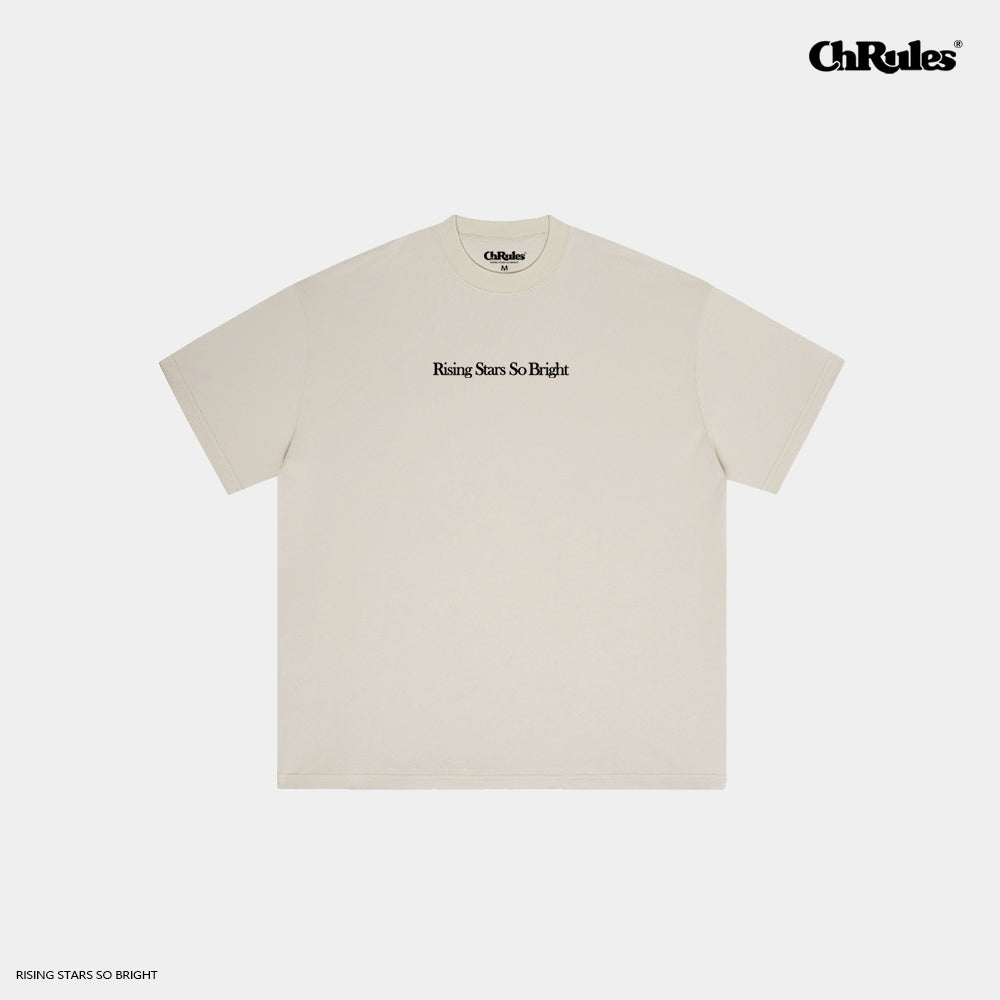 Cashrules / CHRULES Basic Letter Daily Slogan Logo Tee | Face 3 Face