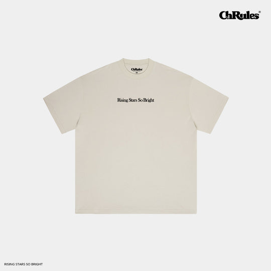 Cashrules / CHRULES Basic Letter Daily Slogan Logo Tee | Face 3 Face