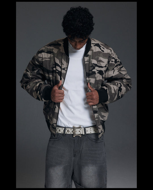 NOVACAM Camouflage MA-1 Military Jacket | Face 3 Face