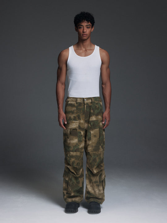 NOVACAM Camouflage Multi-Pocket Baggy Work Cargo Pants | Face 3 Face