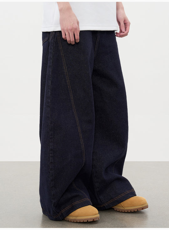 AFGK Patchwork Denim Baggy Jeans | Face 3 Face