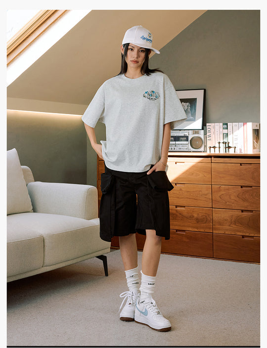 MEDM Flower Terry Logo Embroidery Tee | Face 3 Face