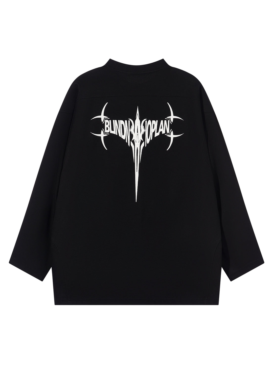 BLIND NO PLAN 3D Glue Technology Printed Long Sleeve Tee | Face 3 Face