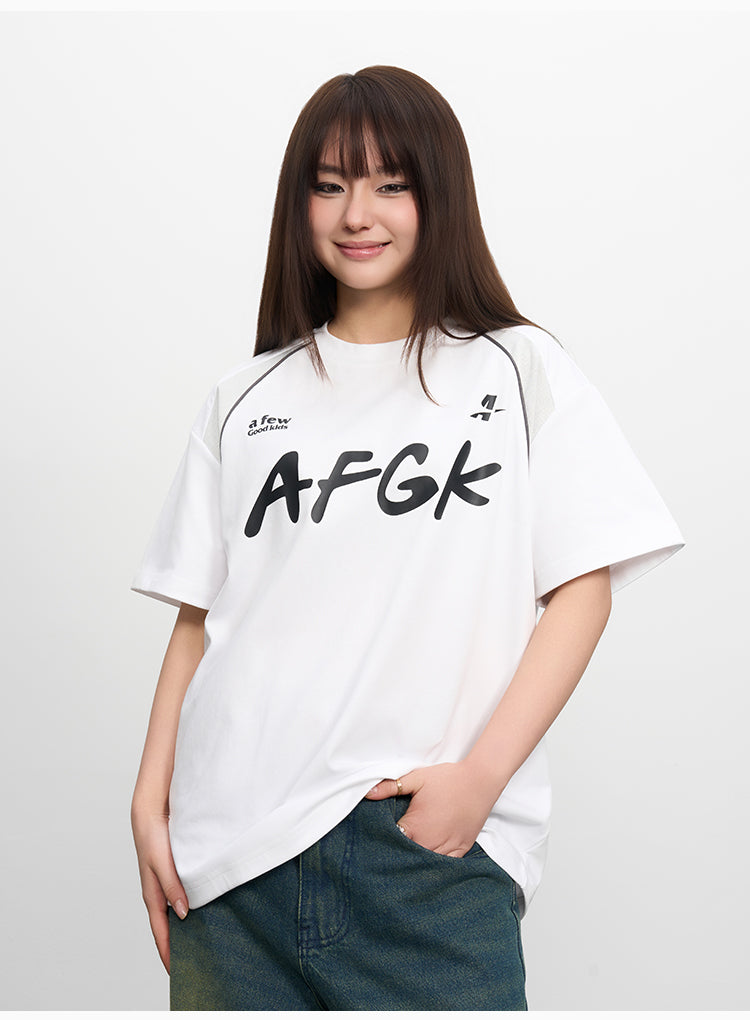AFGK Mesh Patchwork Jersey Tee | Face 3 Face