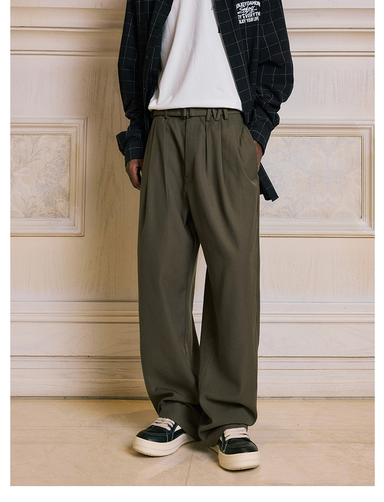 MEDM M-Shaped Belt Loop Suit Pants | Face 3 Face