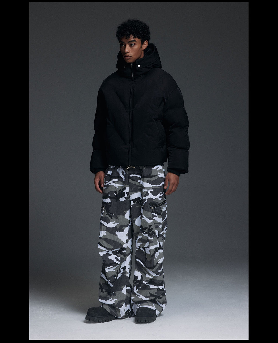 NOVACAM Hooded Short Puffer Jacket | Face 3 Face