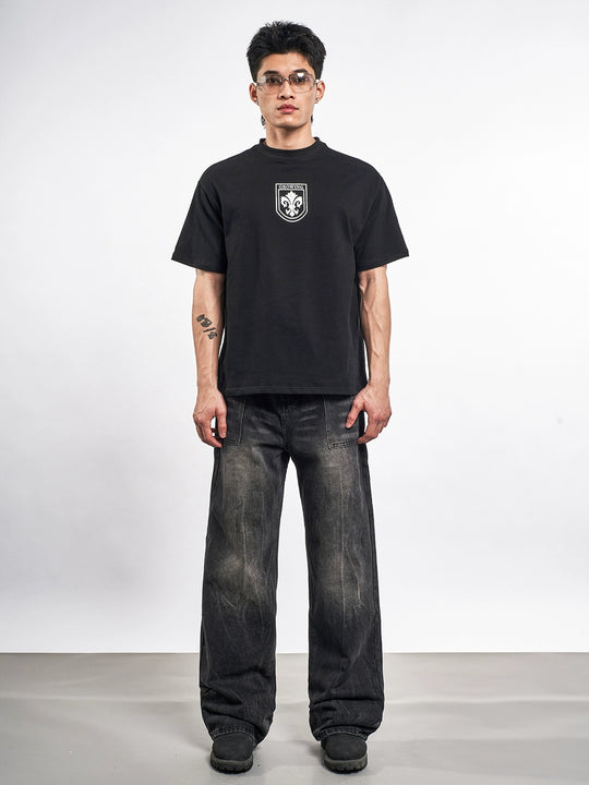 F3F Select Black Washed Patch Pocket Jeans | Face 3 Face