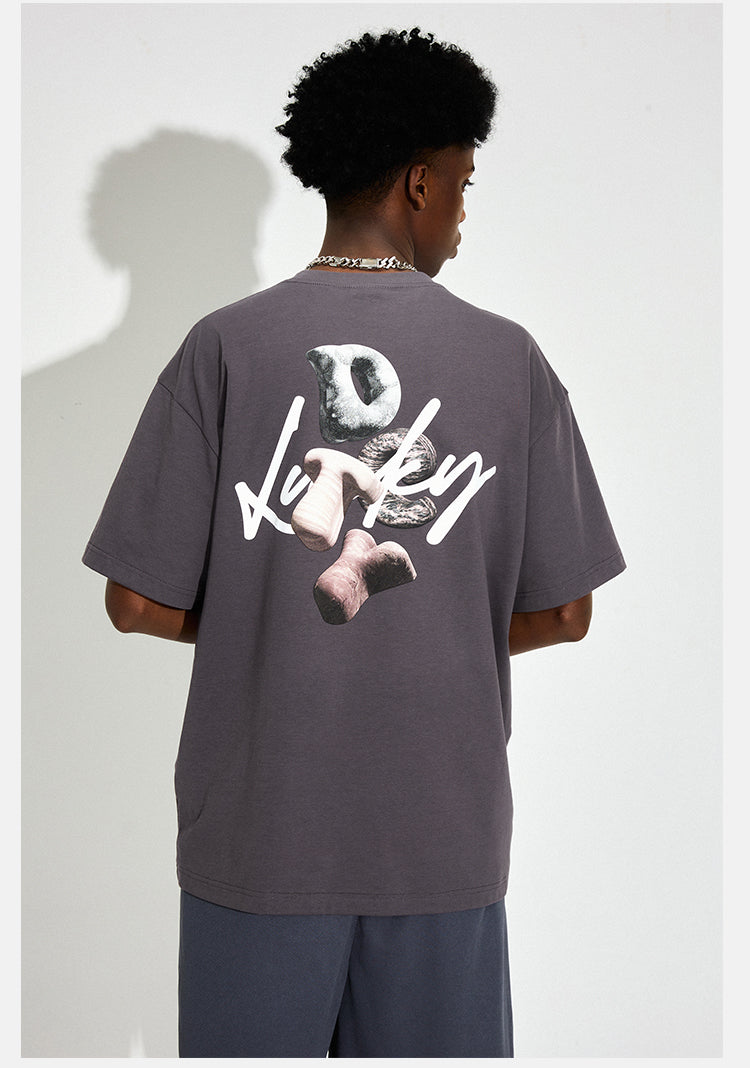 DICETINY Stone Logo Print Tee | Face 3 Face