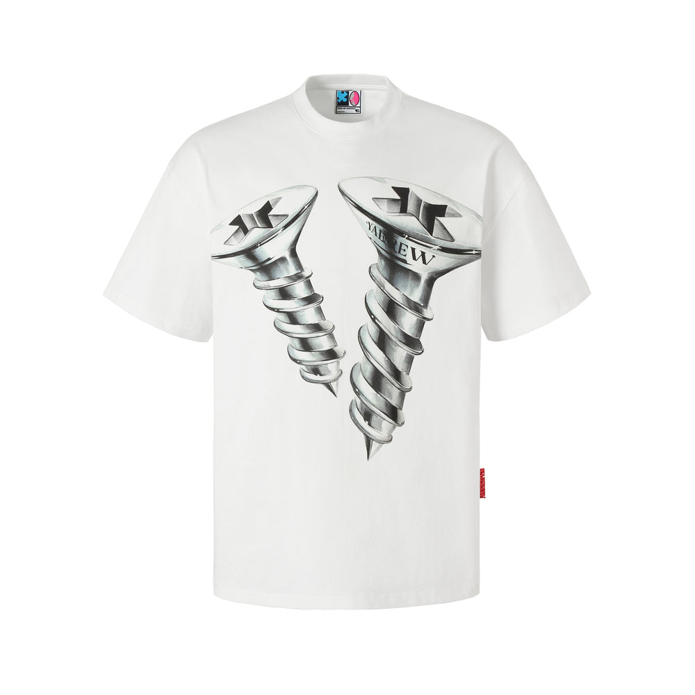 YADcrew Cross Digital Printed Screws Tee