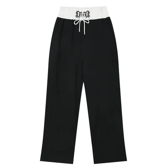 MEDM Color Block Waistband Sweatpants | Face 3 Face