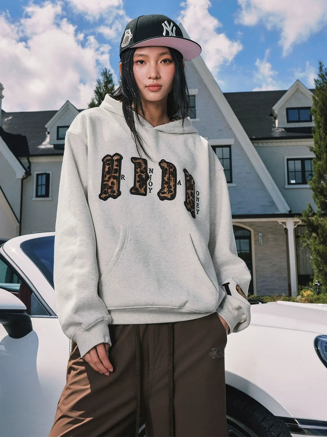 MEDM Leopard Faux Fur Layered Hoodie | Face 3 Face