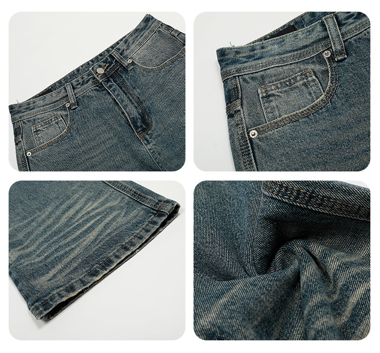 F3F Select Needle Embroidery Hole Micro Flare Jeans | Face 3 Face