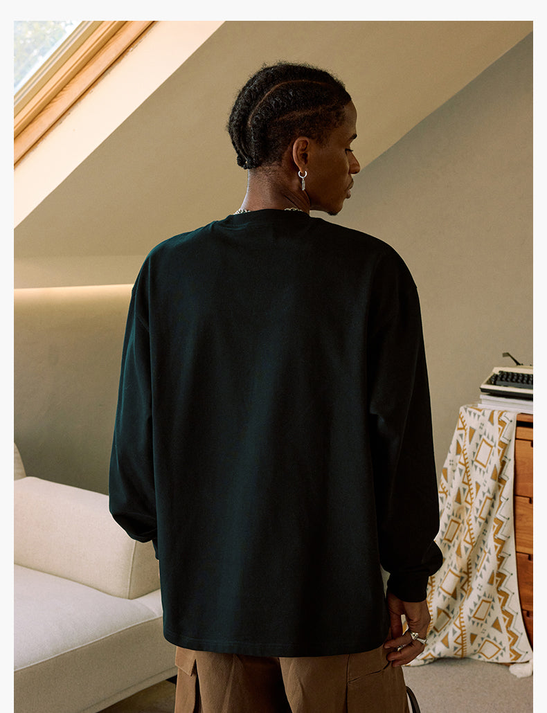 MEDM Arched Logo Handwritten Long Sleeve Tee | Face 3 Face