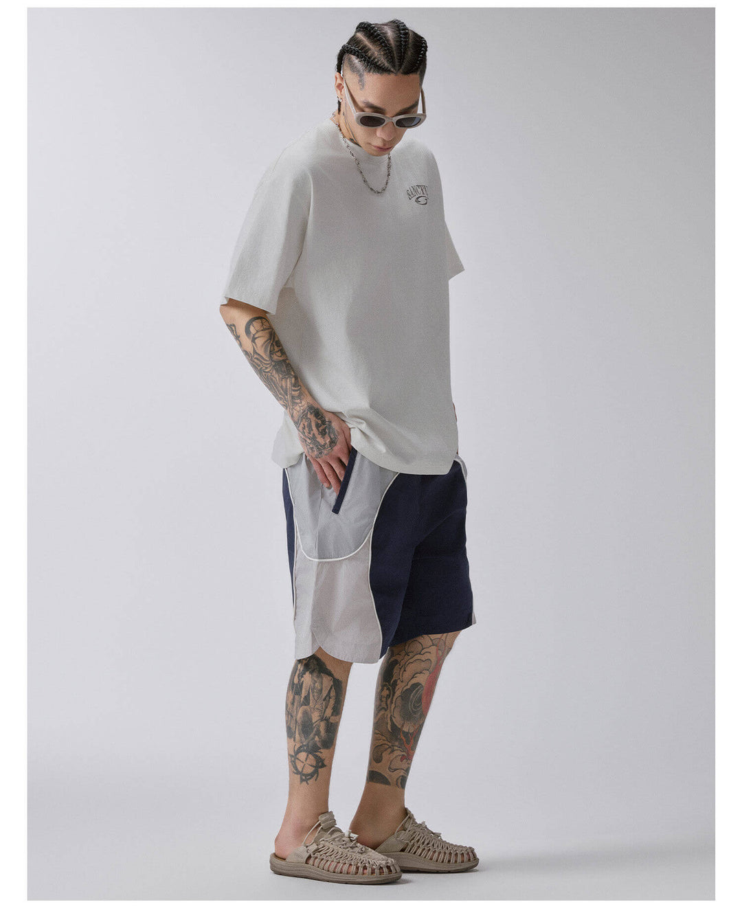 F2CE Color Block Athletic Shorts | Face 3 Face