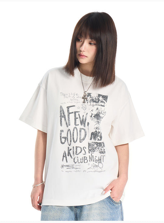 AFGK Club Night Vintage Print Tee | Face 3 Face