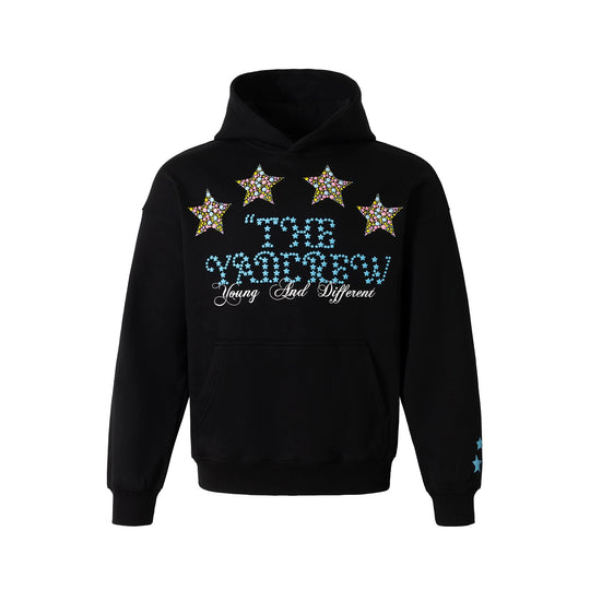 YADcrew Colorful Hot Bead Star Hoodie | Face 3 Face