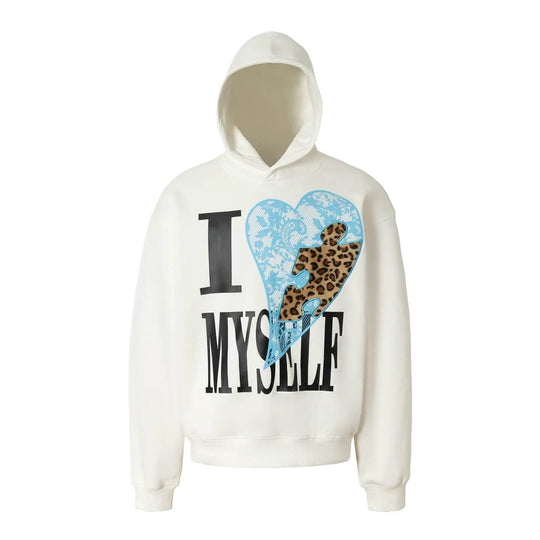 YADcrew Lace Leopard Heart Hoodie | Face 3 Face
