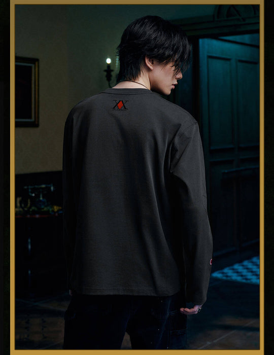 MEDM × HUNTER×HUNTER Character Print Embroidered Long Sleeve Tee | Face 3 Face