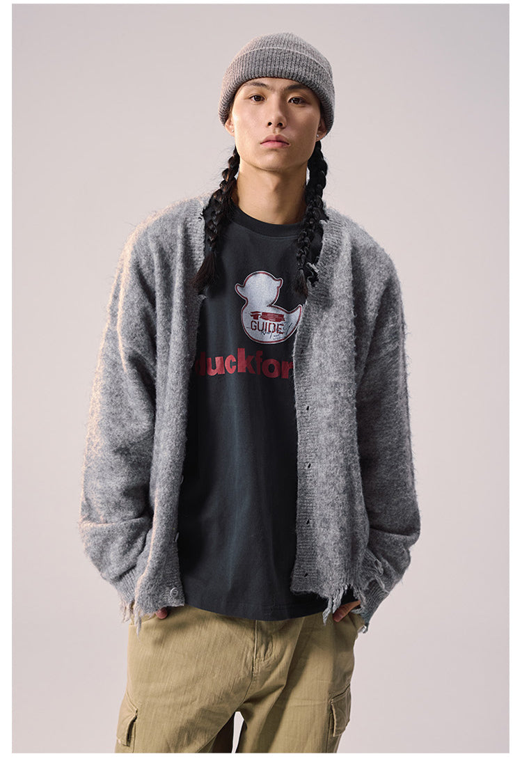 Remedy Distressed Knit Cardigan | Face 3 Face