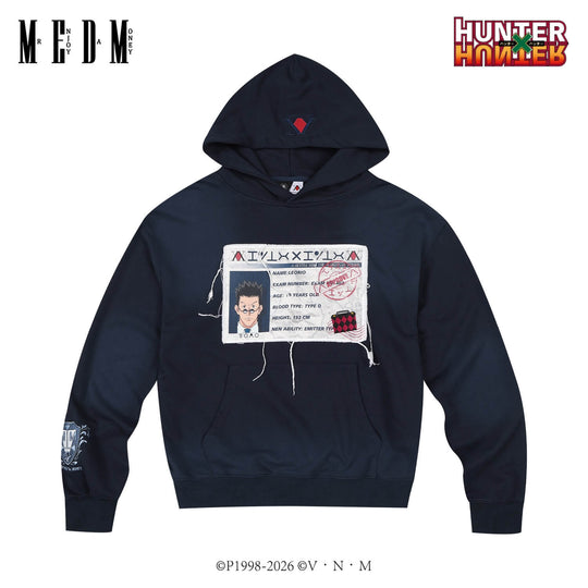 MEDM × HUNTER×HUNTER Hunter License Graphic Patch Hoodie | Face 3 Face