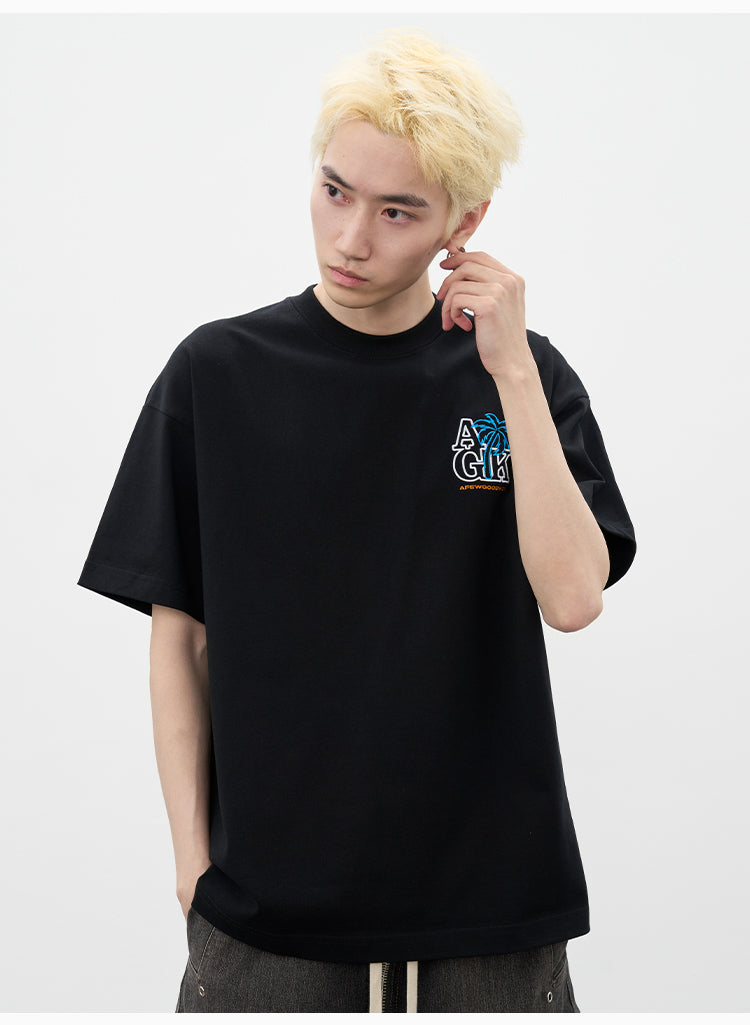 AFGK Coconut Tree Embroidered Tee | Face 3 Face