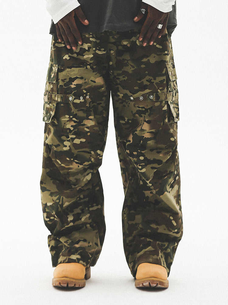 UNTILWERICH Military Camouflage Paratrooper Work Pants | Face 3 Face