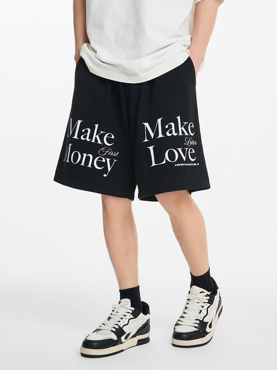 Harsh and Cruel Make Money Make Love Sweat Shorts | Face 3 Face