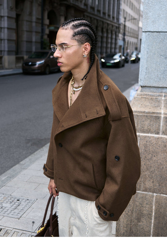 STEEPC Pure Wool Mid Length Coat | Face 3 Face