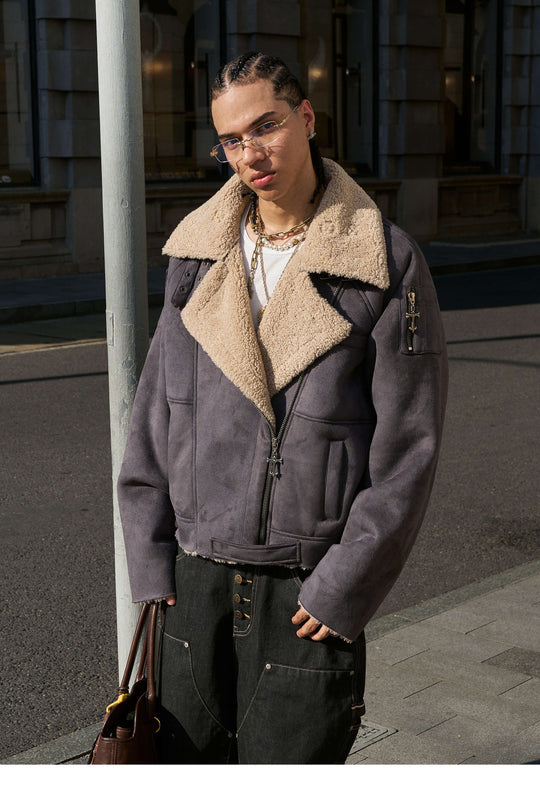 STEEPC Suede Shearling Jacket | Face 3 Face