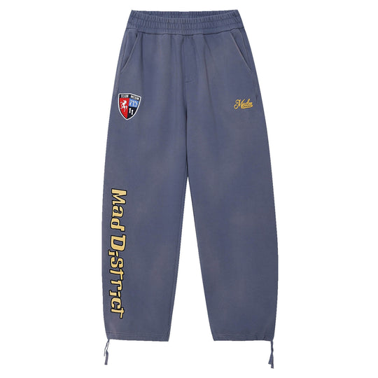 MEDM Embroidered Patch Washed Baggy Sweatpants | Face 3 Face