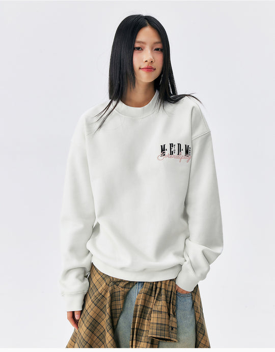 MEDM Logo Embroidered Basic Sweatshirt | Face 3 Face
