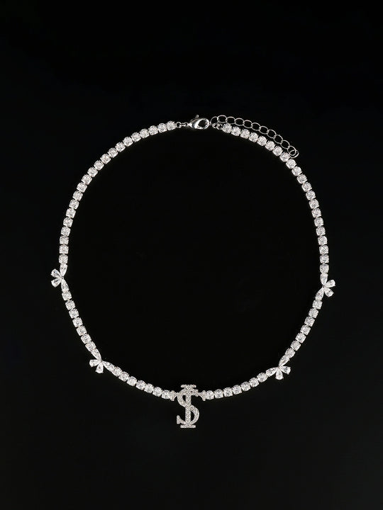 Small Town Kid Butterfly Zirconia Full Diamond Chain Necklace | Face 3 Face