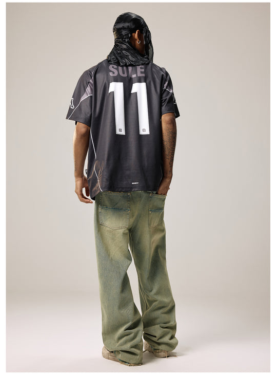 Remedy Emoalone Print Inspired Soccer Jersey Polo Shirt | Face 3 Face