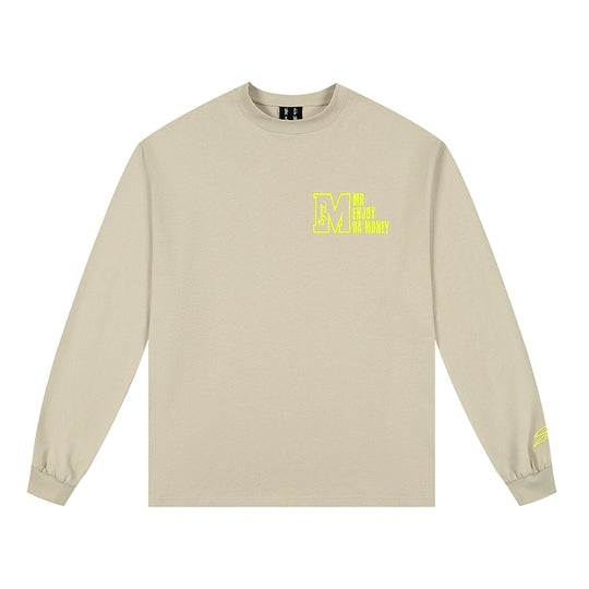 MEDM M Logo Embroidered Long Sleeve Tee | Face 3 Face