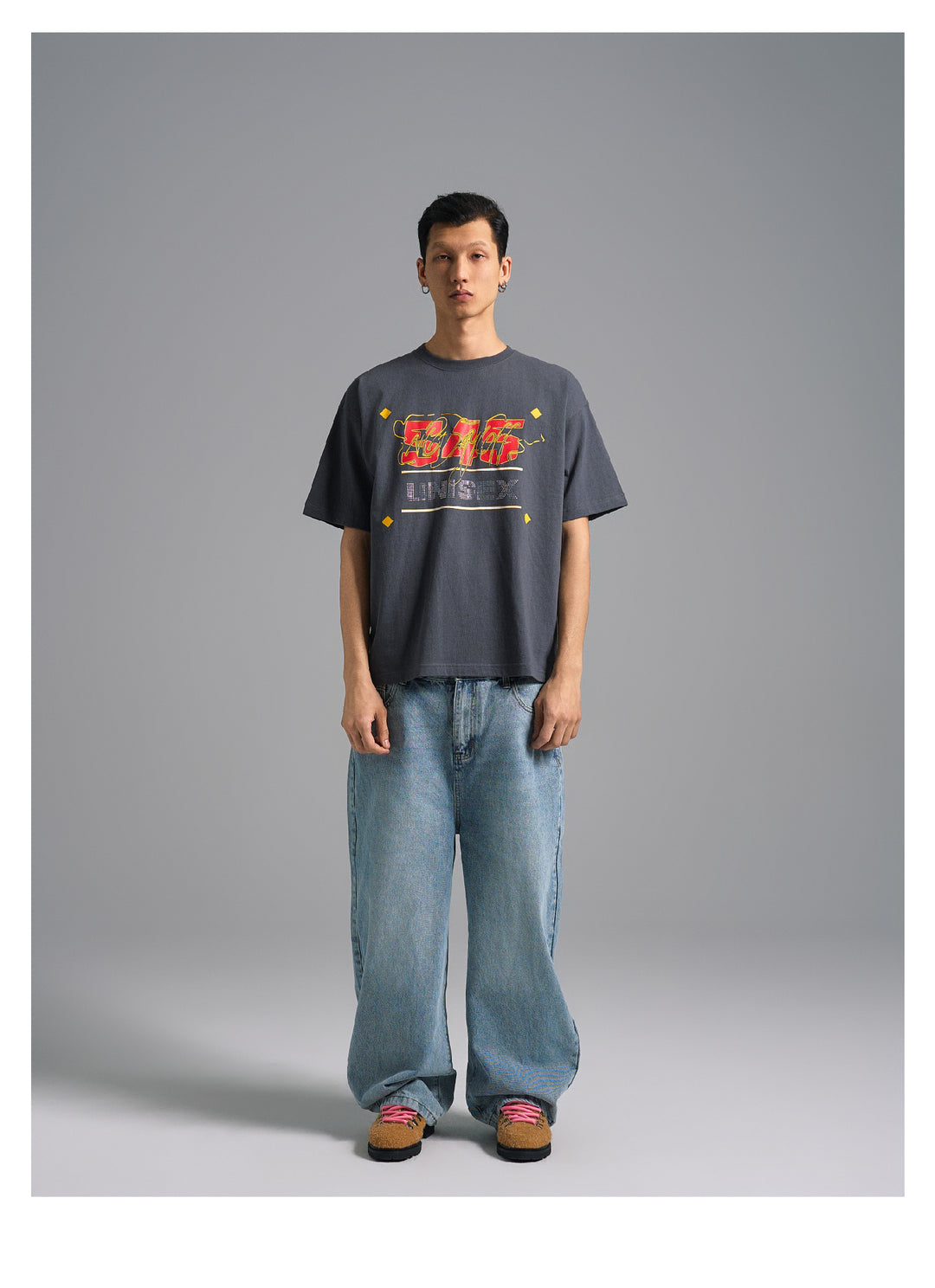 S45 Basic Signature Logo Print Rhinestone Tee | Face 3 Face