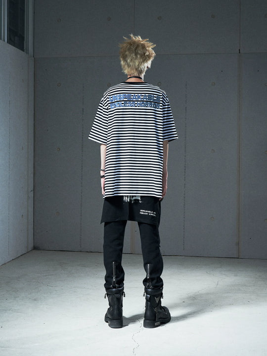 VENTUREK Striped Side Zipper Tee | Face 3 Face