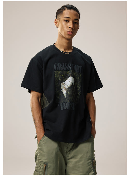 Remedy GRASS DIRT HORSE Print Tee | Face 3 Face