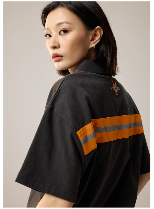 Remedy Cocktail Glass Girl Embroidery Polo Shirt | Face 3 Face