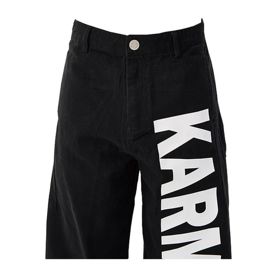 KARMANISTIC Logo Print Baggy Jeans | Face 3 Face