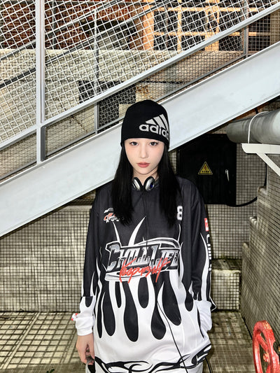 CHILLLIFE Logo Flame Long Sleeved Jersey | Face 3 Face