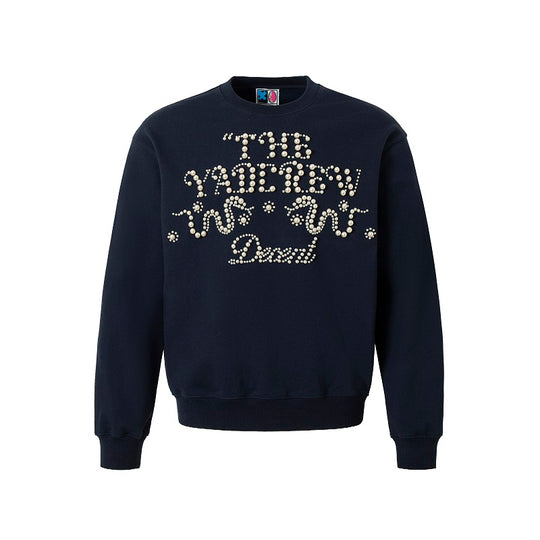 YADcrew Pearl-Embellished Snake Shadow Pattern Sweatshirt | Face 3 Face
