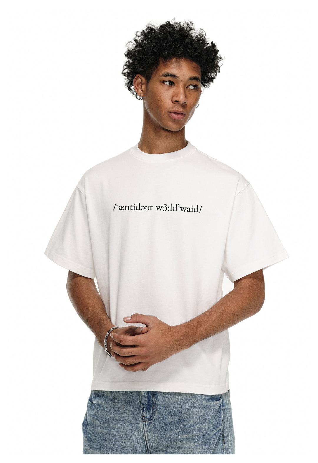 ANTIDOTE Small Letter Logo Printed Tee | Face 3 Face