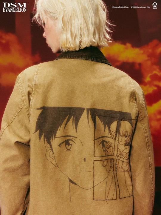 DSM x EVA Shinji and Rei Washed Detroit Jacket | Face 3 Face